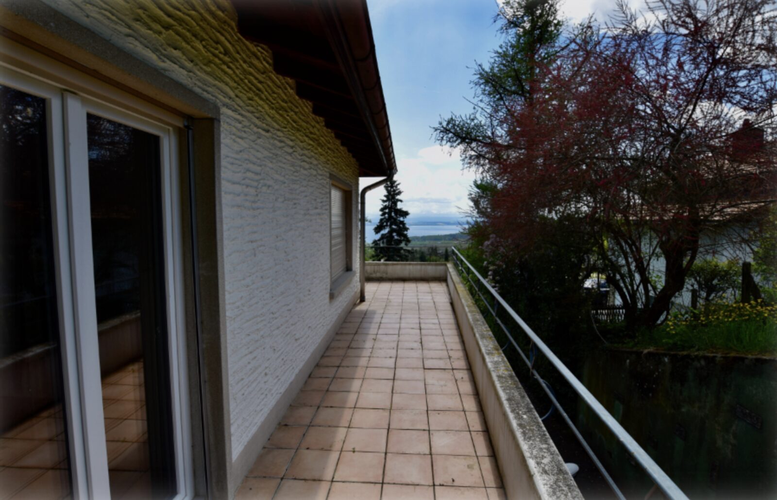 Terrasse avec vue sur le lac
